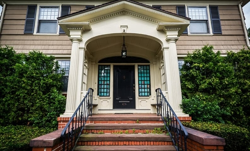 Front steps to a home
