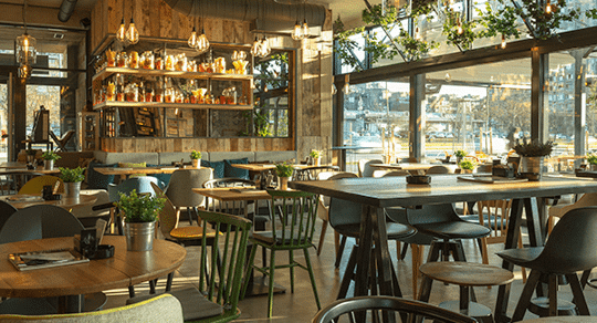 empty restaurant in south Portland